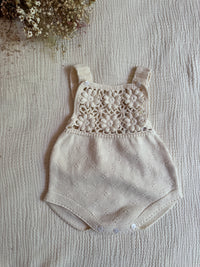 Blossom Crochet Knitted Romper