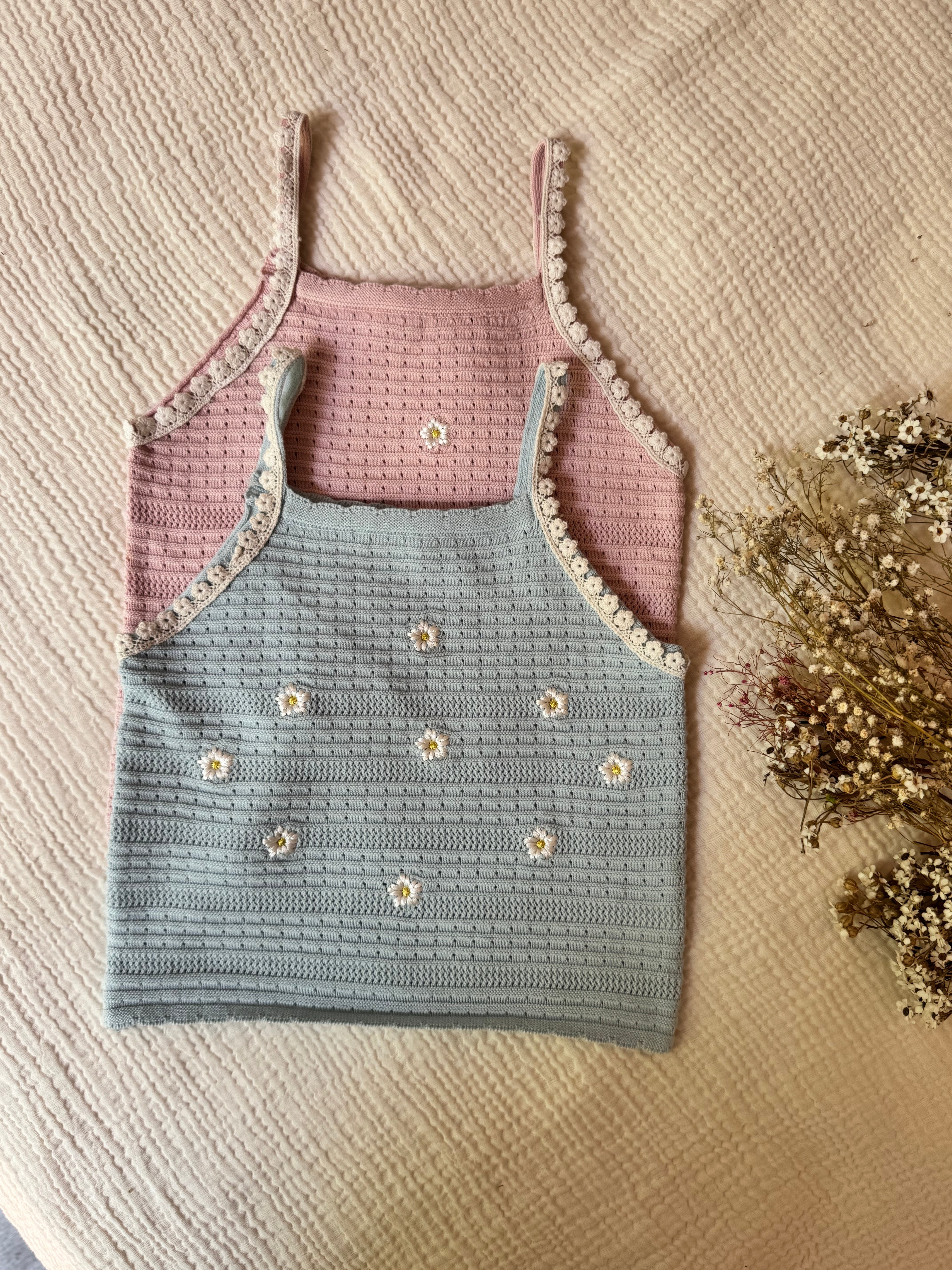 Daisy Embroidered Knit Top