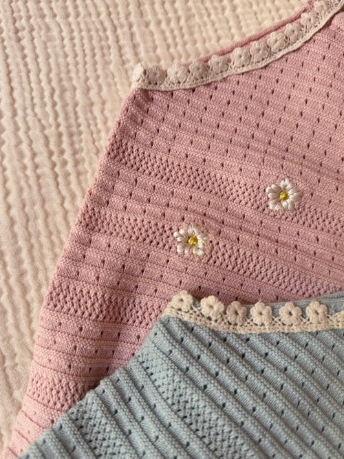 Daisy Embroidered Knit Top