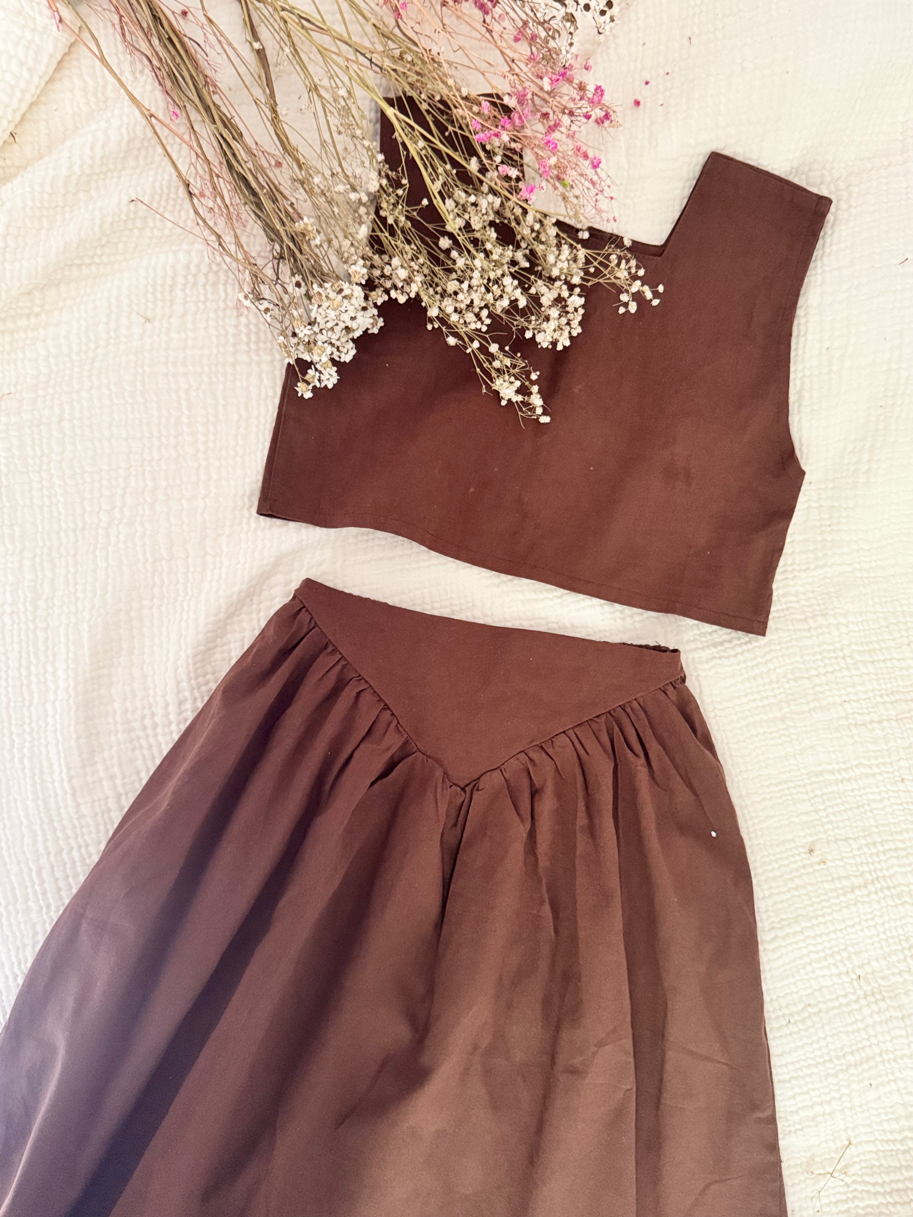 The Timeless Linen Skirt Set