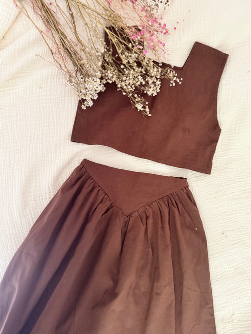 The Timeless Linen Skirt Set