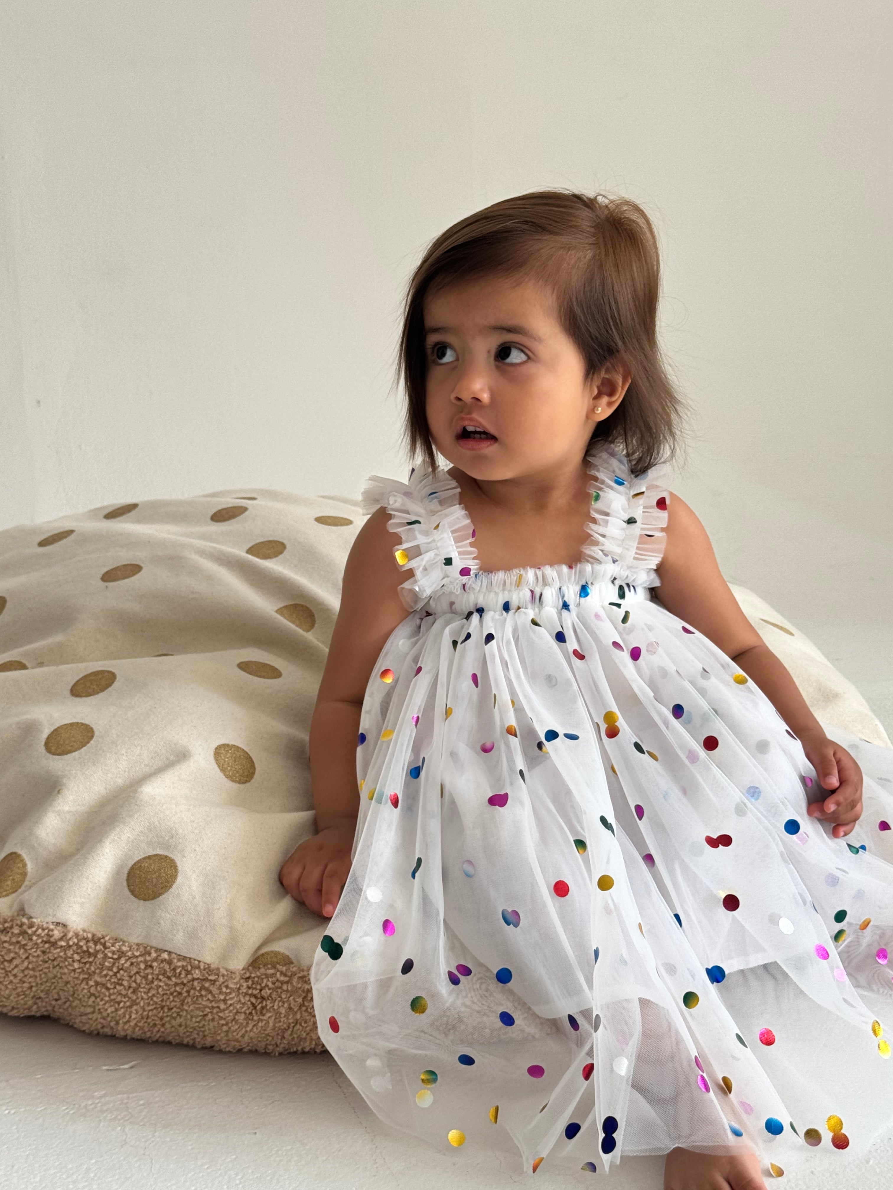 Confetti tulle dress