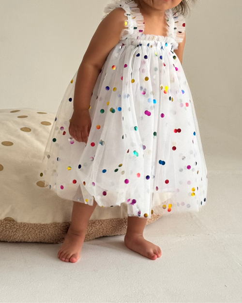 Confetti tulle dress