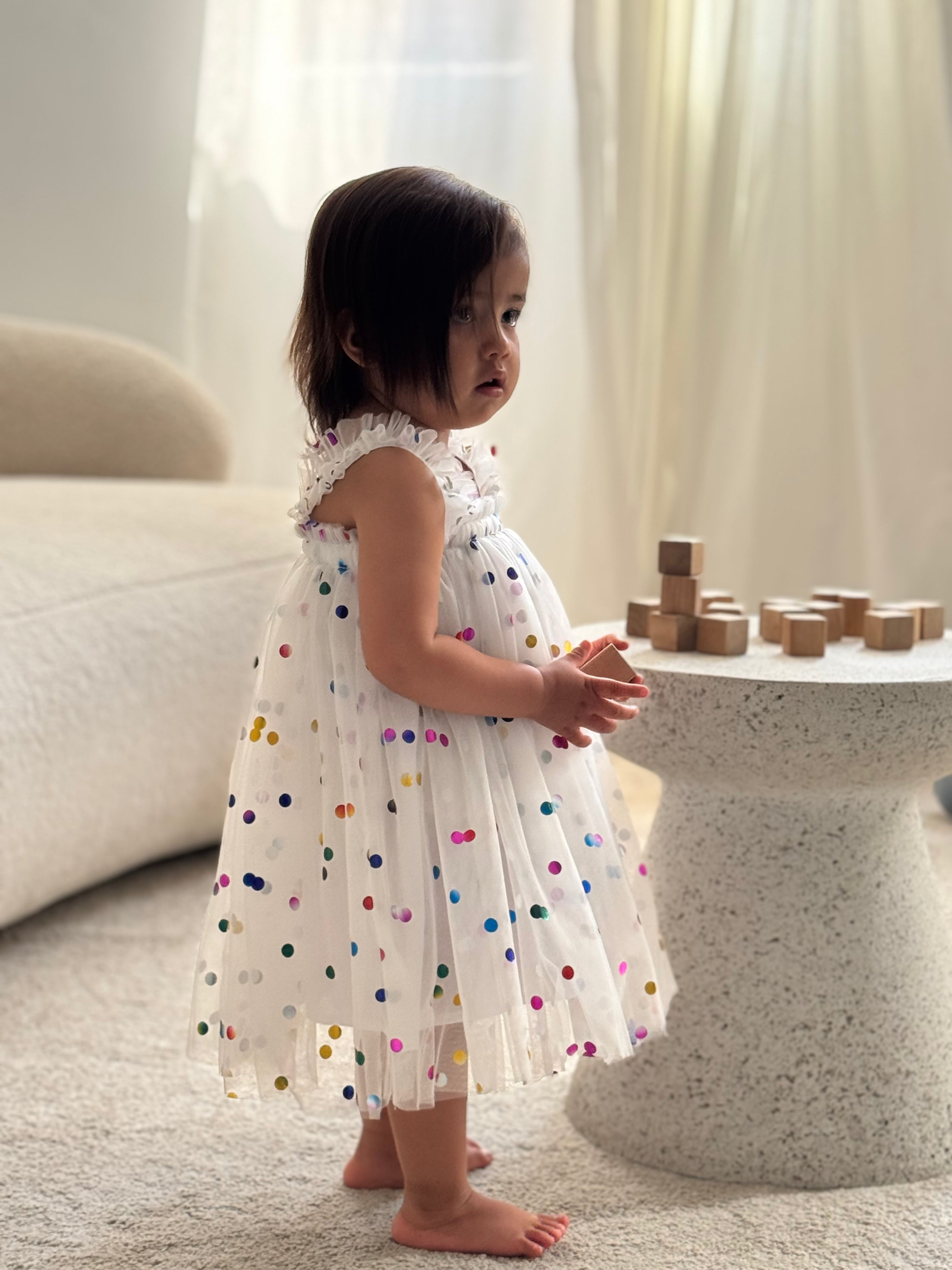 Confetti tulle dress