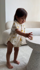 Chamomile Puff Sleeve Romper