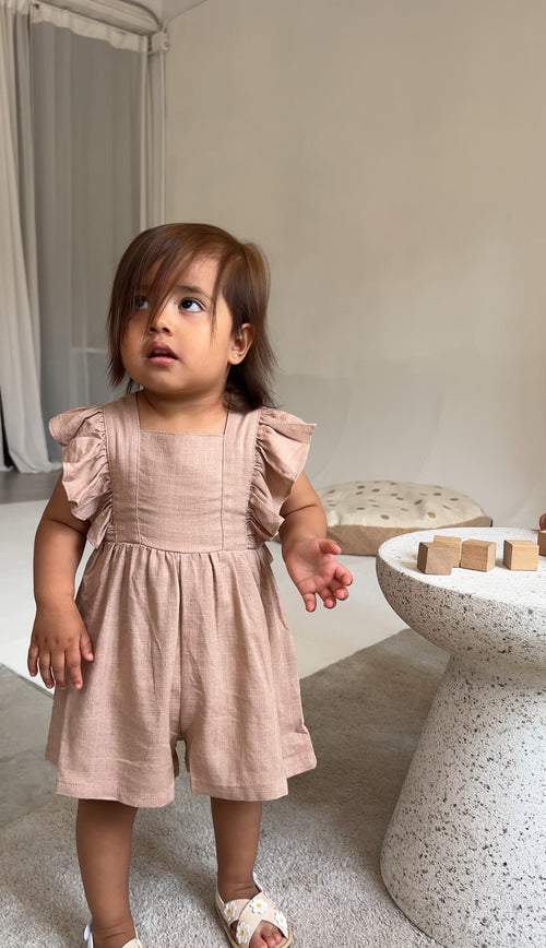 Sarah frilled summer overalls
