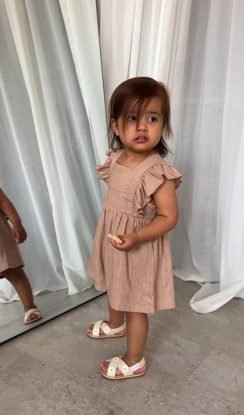 Sarah frilled summer overalls