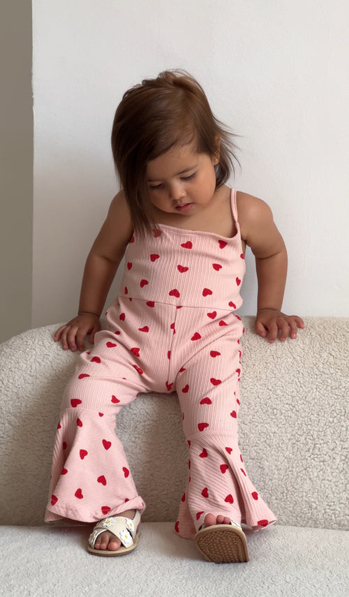 Hearts Flare Jumpsuit