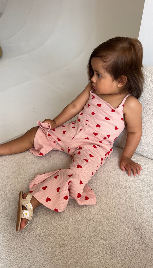 Hearts Flare Jumpsuit