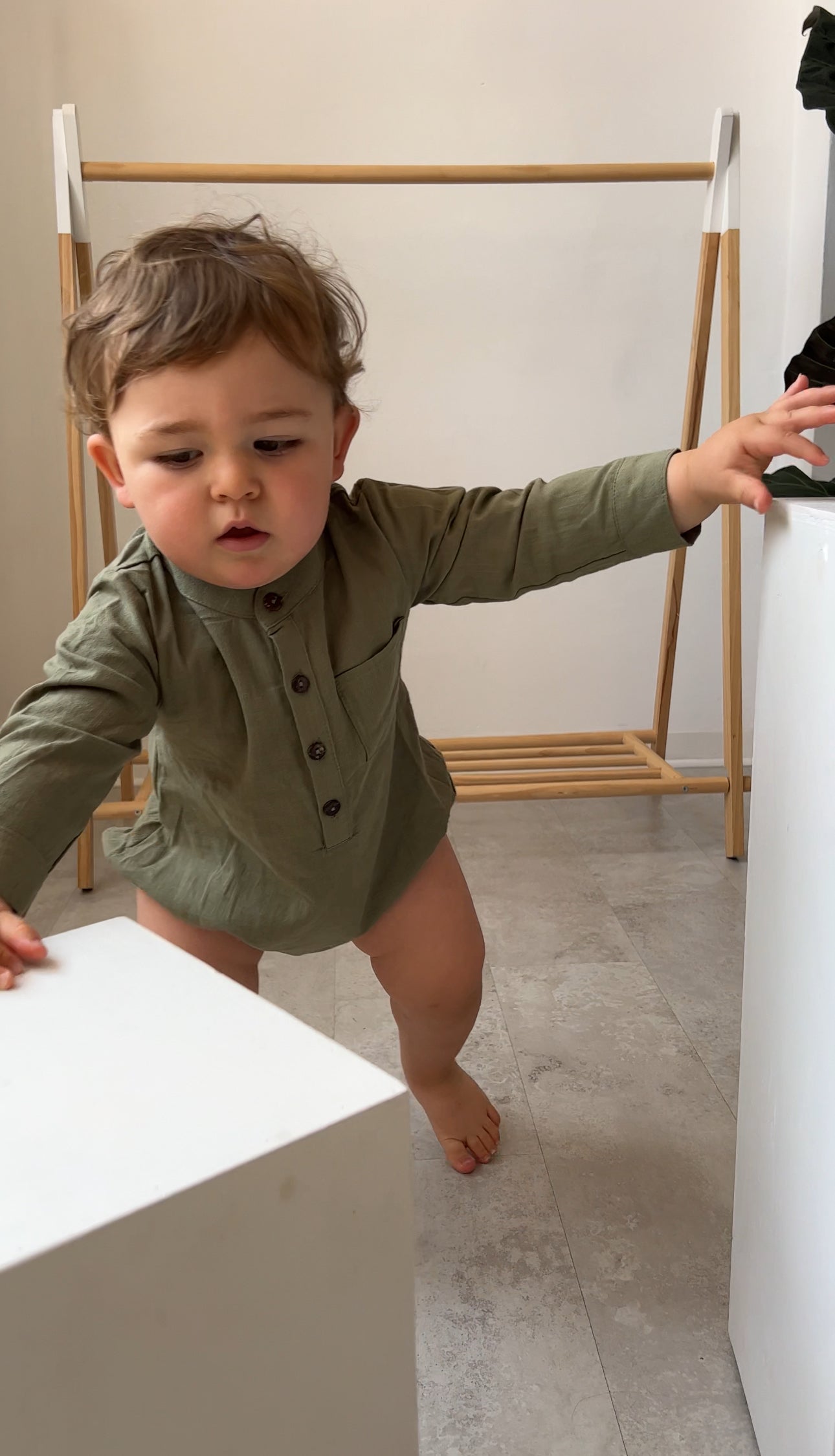 Luka buttoned romper