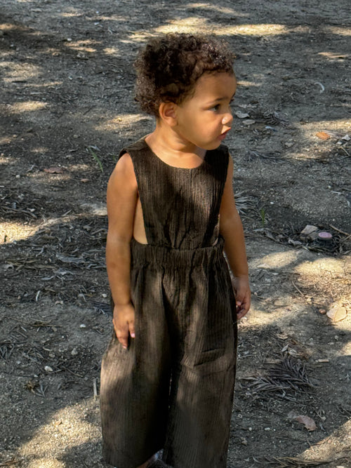 The chocolate corduroy dungarees