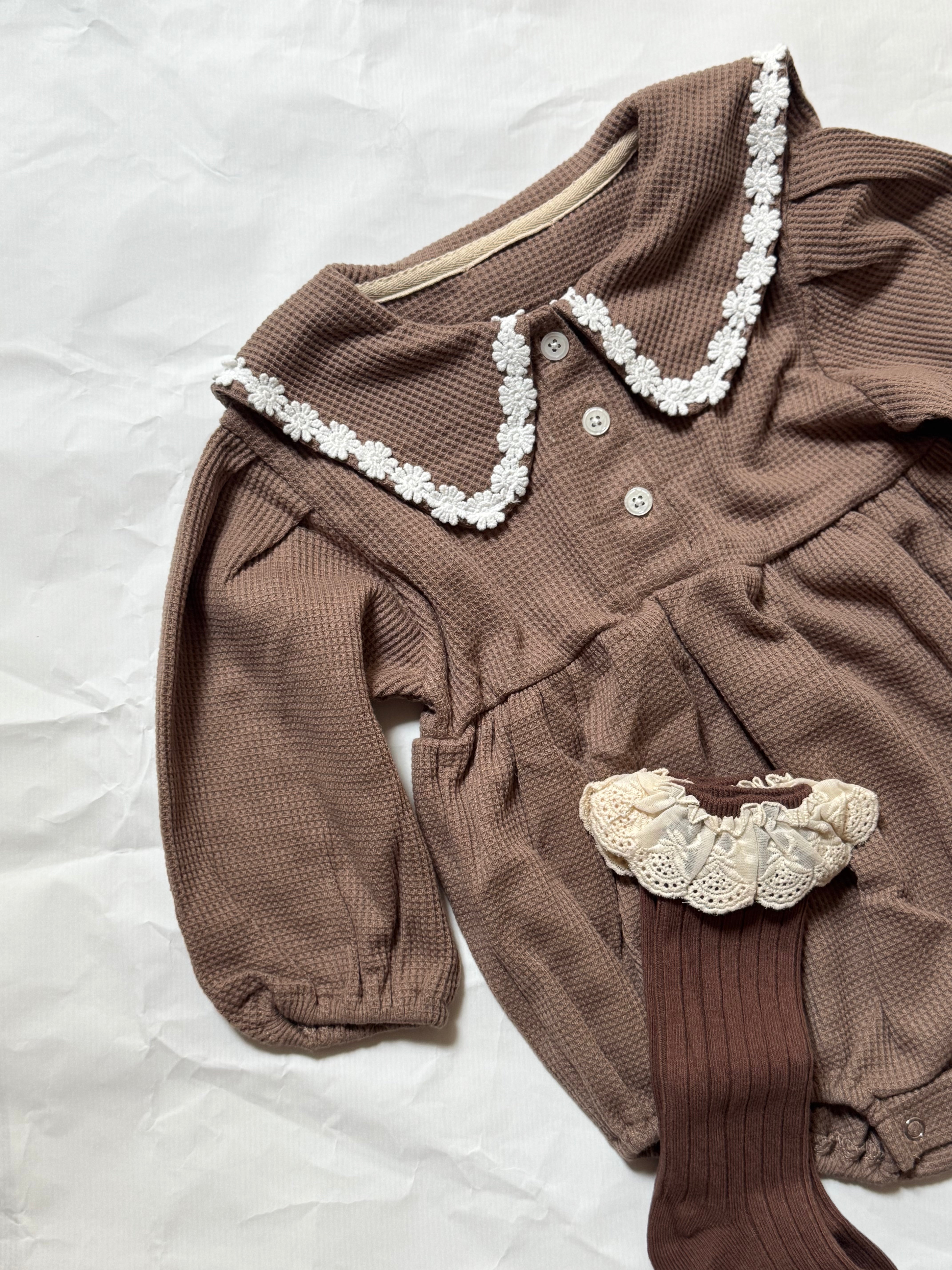 Lucia Waffle Romper