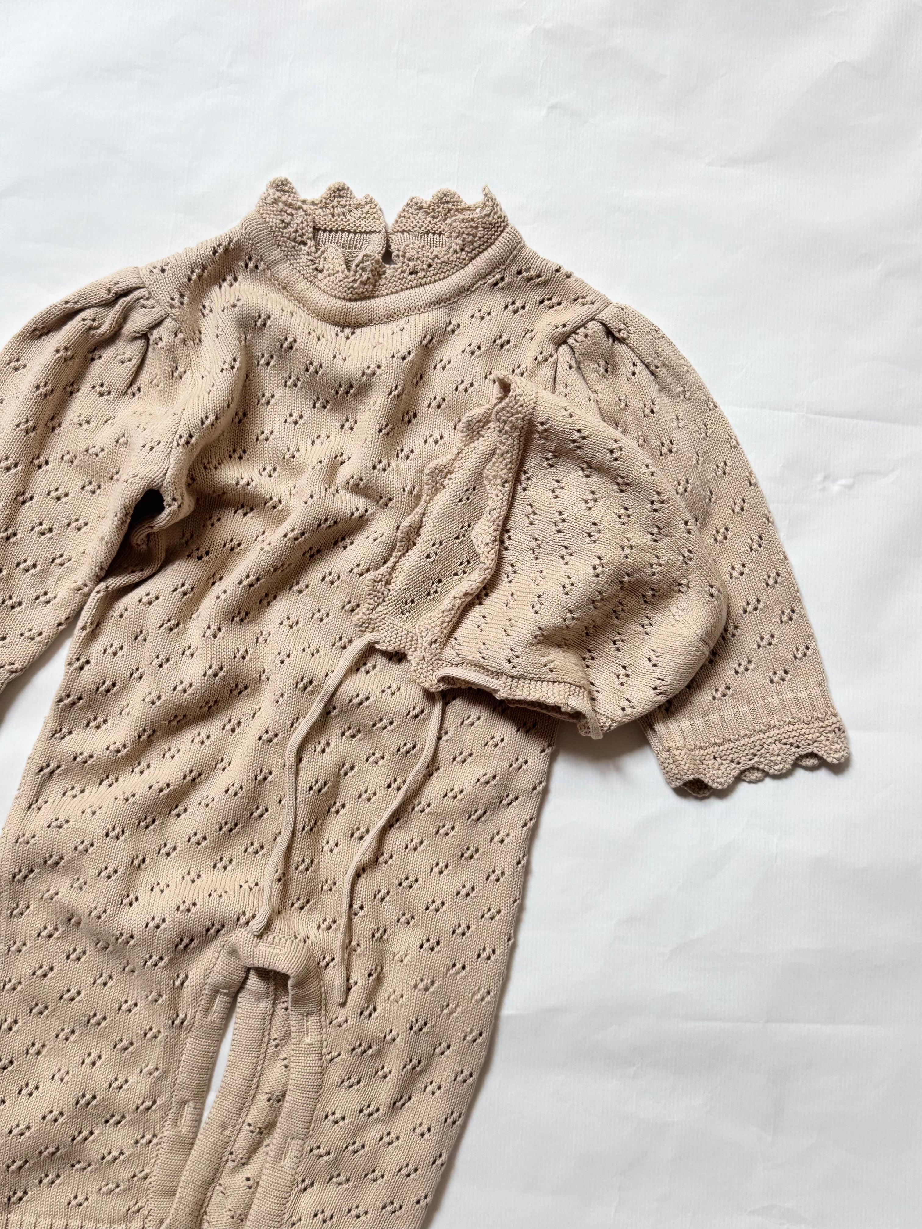Lila Lace Knit Romper