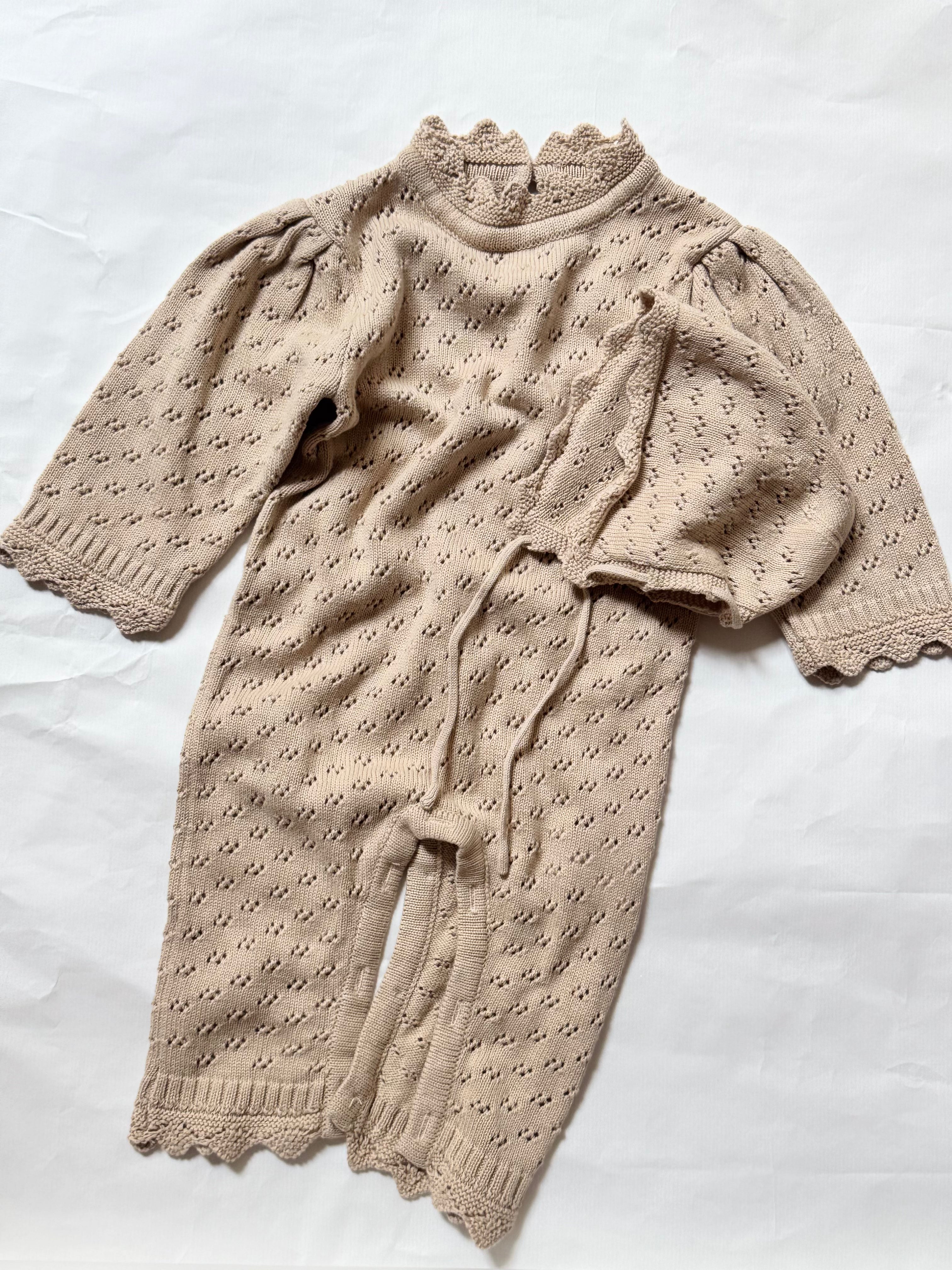 Lila Lace Knit Romper