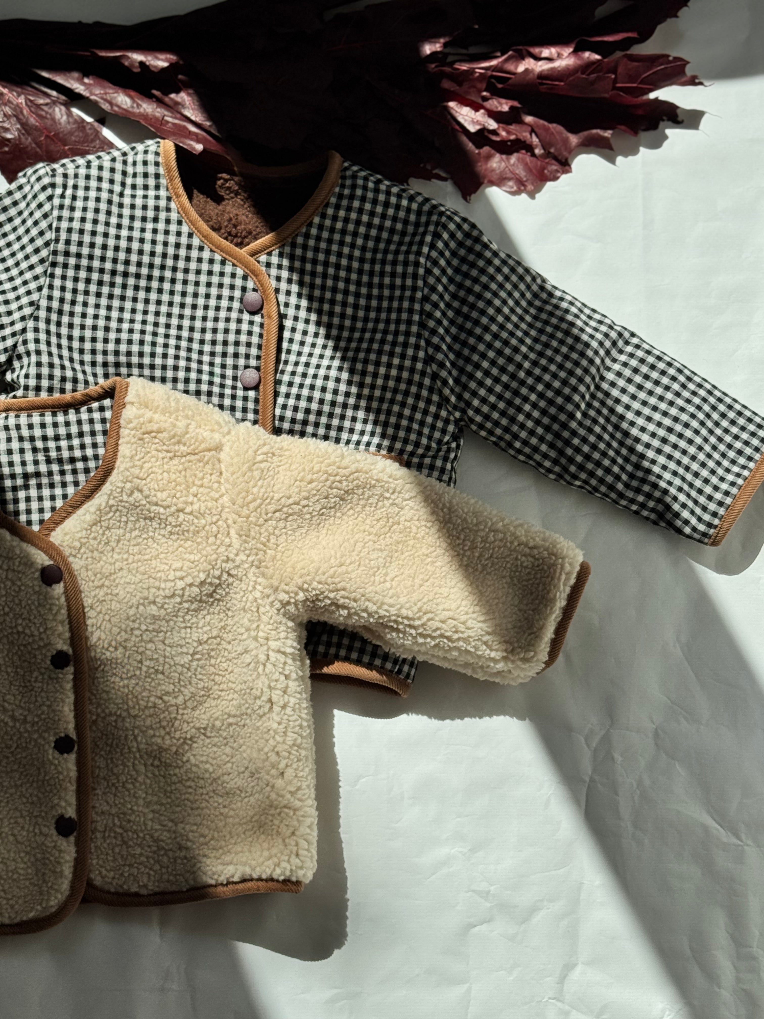 Reversible Teddy Checkered Jacket