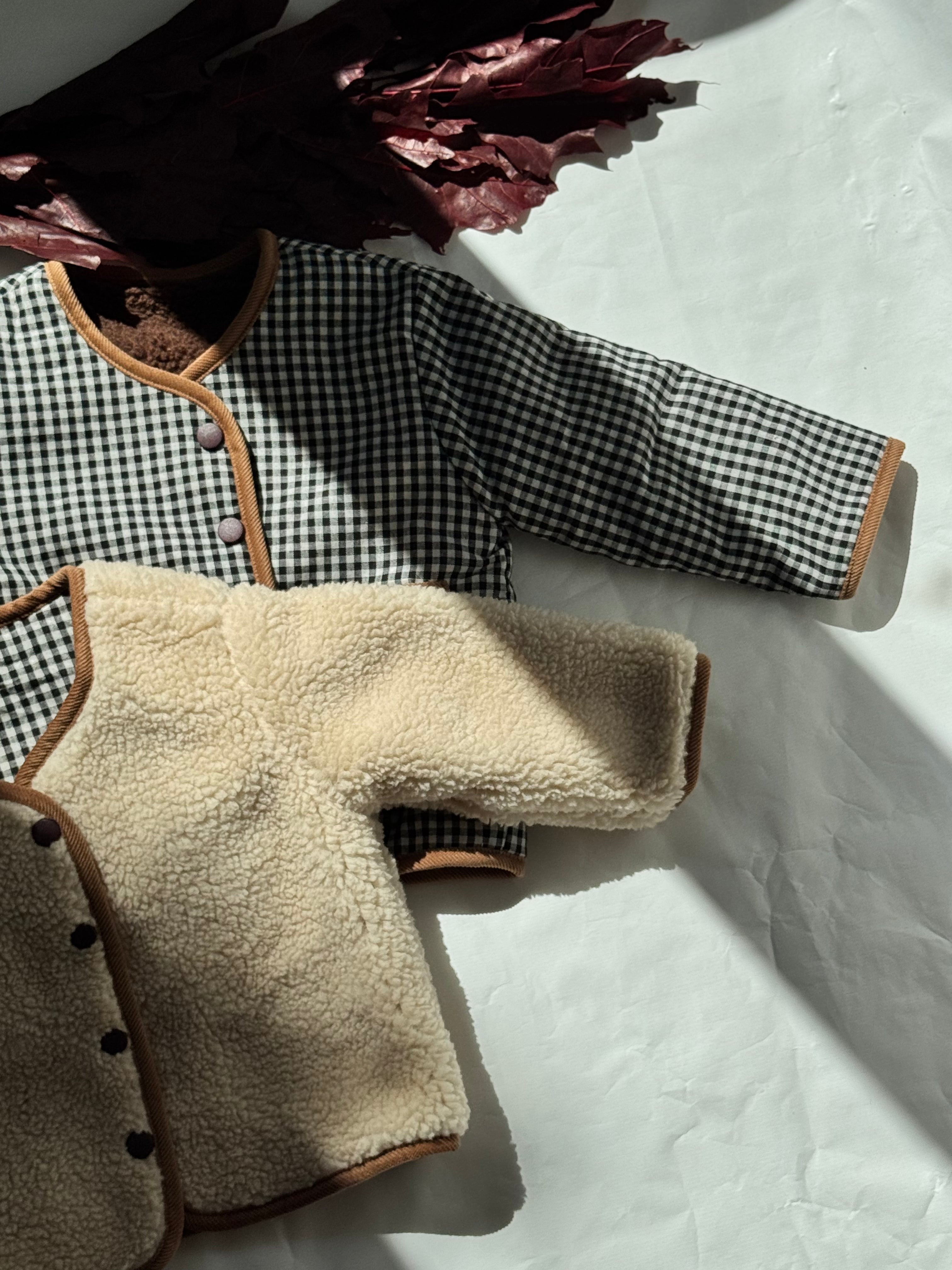 Reversible Teddy Checkered Jacket