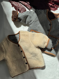 Reversible Teddy Checkered Jacket