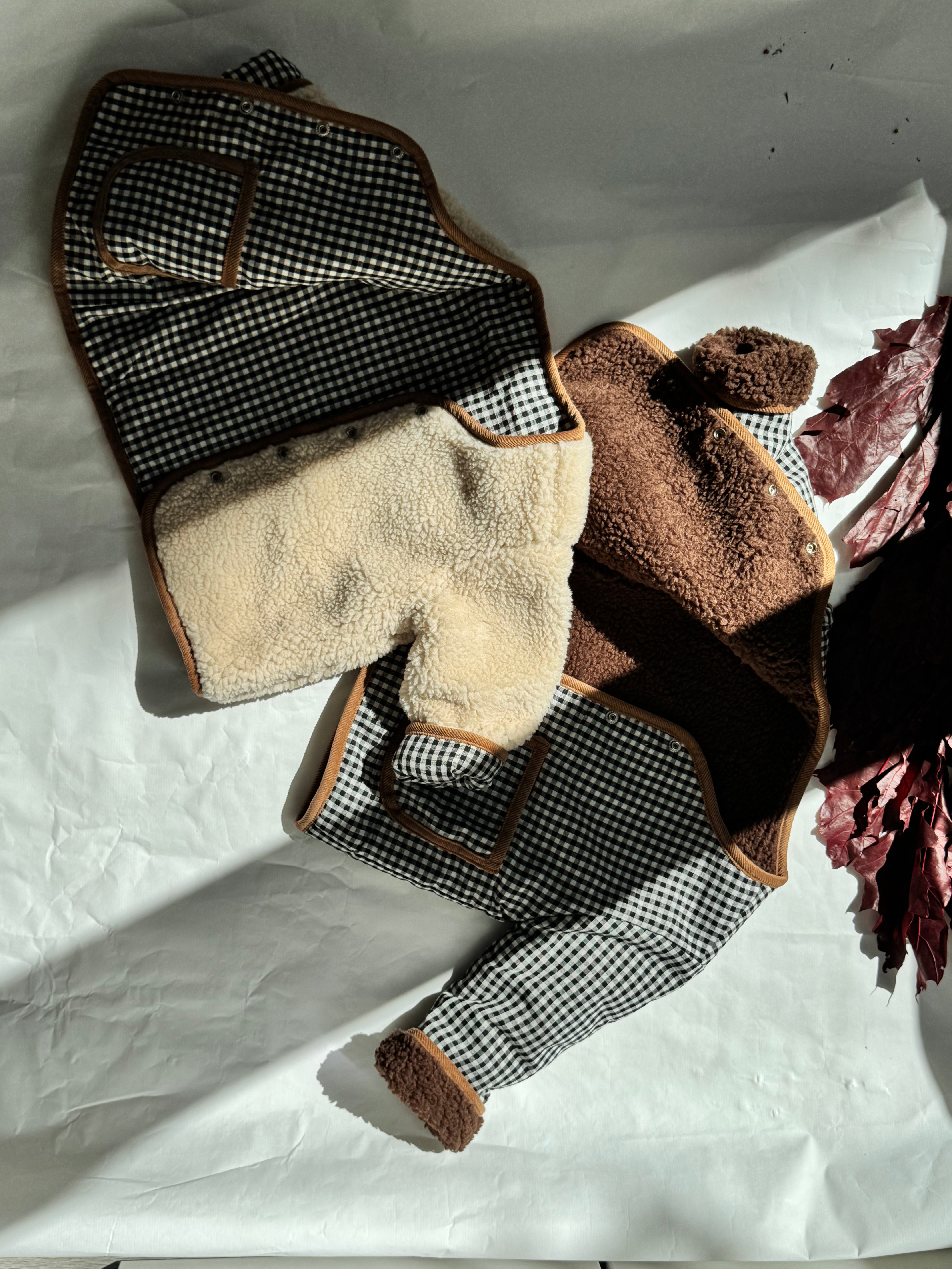 Reversible Teddy Checkered Jacket