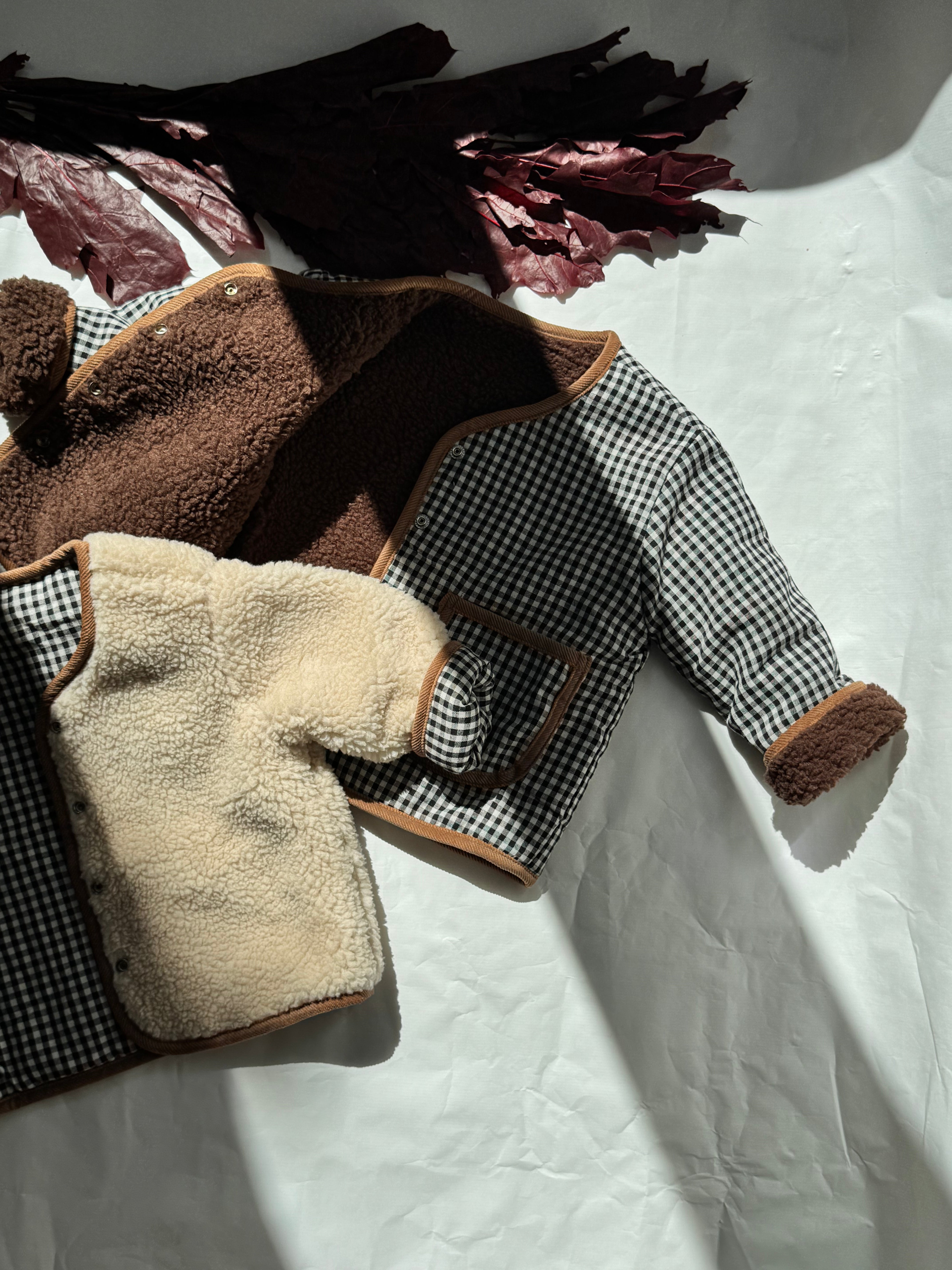 Reversible Teddy Checkered Jacket