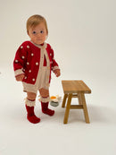 Dotty Romper and Cardigan