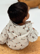 Mr. Dog Hooded Onesie