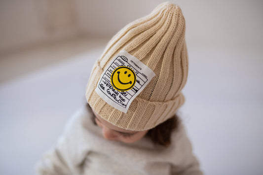 Smiley Knitted Beanie