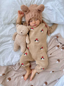 The mushroom romper Camel