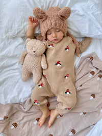 The mushroom romper Camel