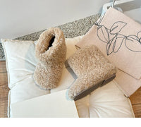 Teddy warm cozy booties