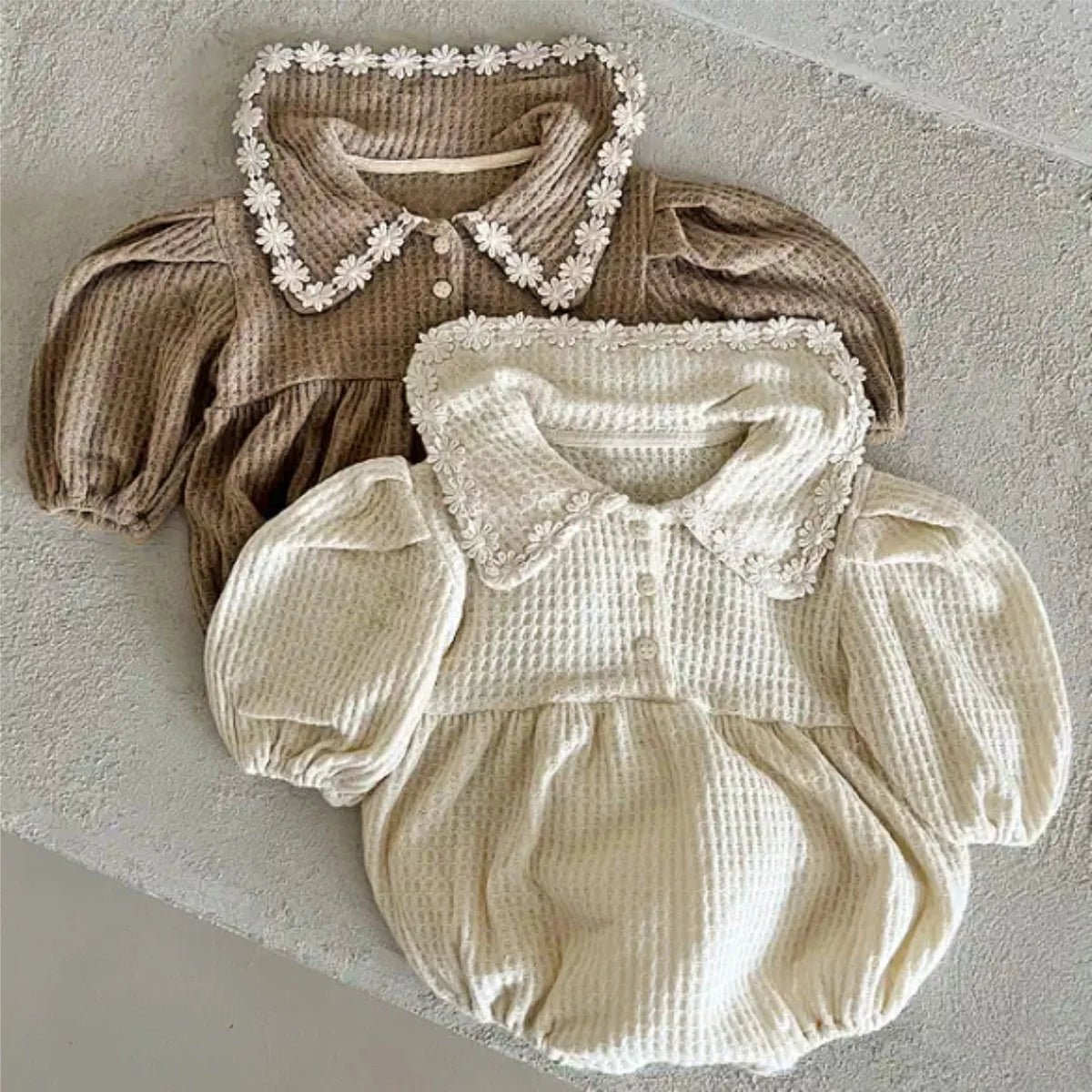 Lucia Waffle Romper