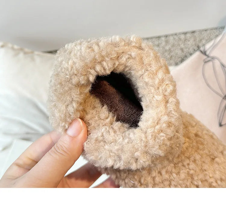 Teddy warm cozy booties