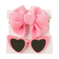 Heart Sunglasses and Bow Set