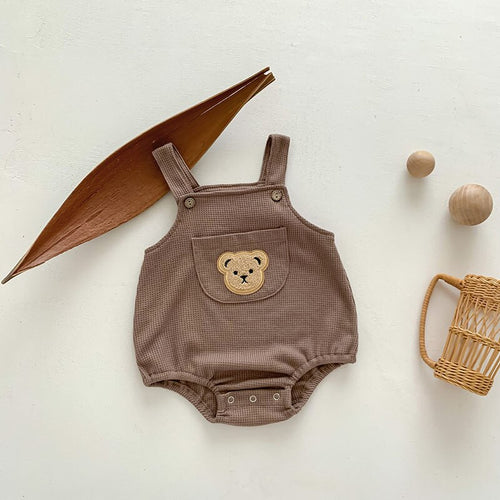 Bear Suspender Romper