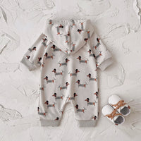 Mr. Dog Hooded Onesie