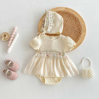 Oli dainty floral skirted romper