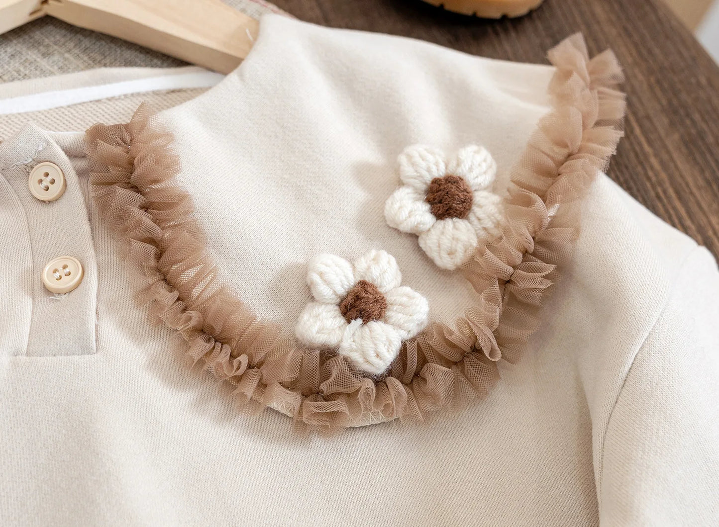 Daisy Ruffle Sweatshirt