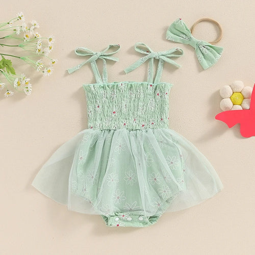 Tiny Floral Tutu Romper