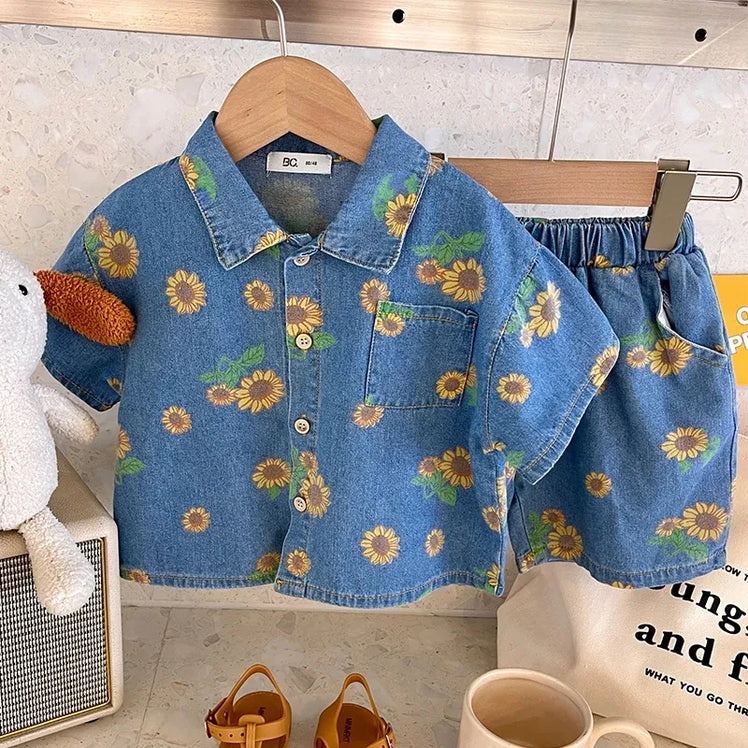 The sunflower denim set