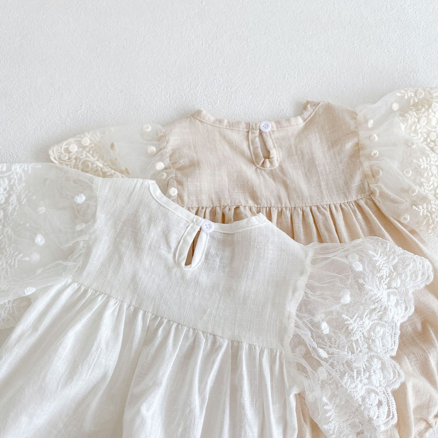 Lia Lace Romper Cream