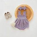 Mona textured romper & Bow