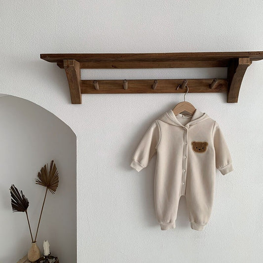 Beary cozy overall Cream