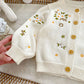 Little daisies embroidered cardi