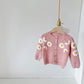 Daisy embroidery cardigan