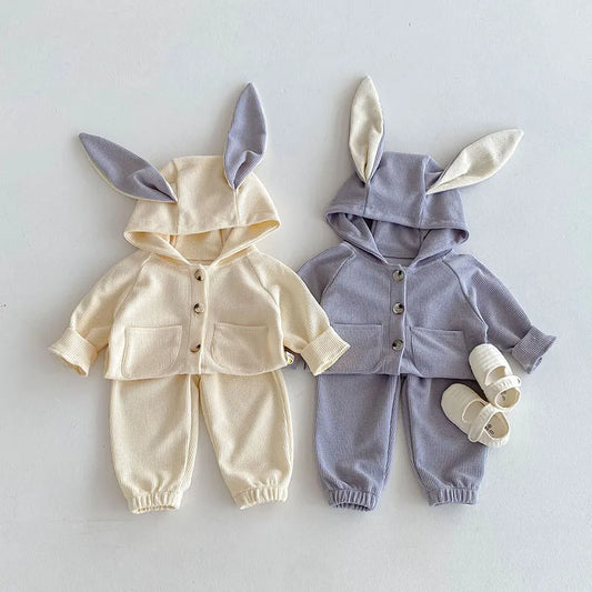 Bunny Waffle Cardigan set