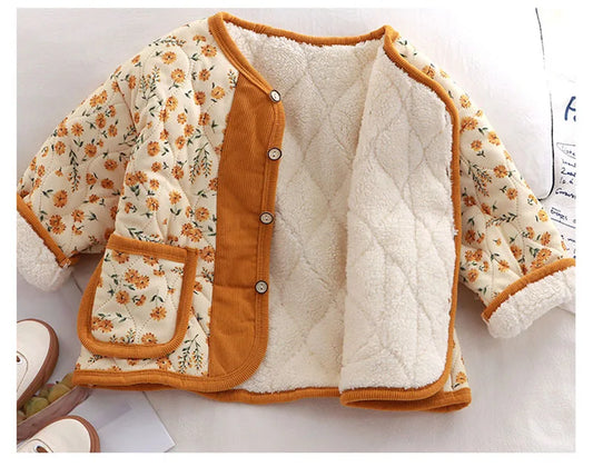 Floral Cotton Winter Jacket