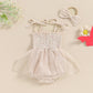 Tiny floral tutu romper Beige