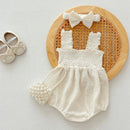 Mona textured romper & Bow
