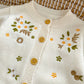 Little daisies embroidered cardi