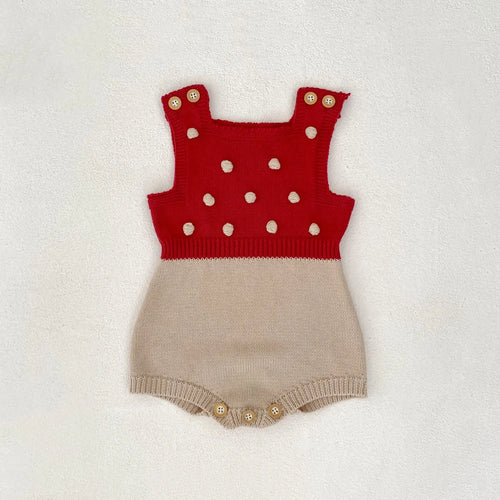 Dotty Romper and Cardigan