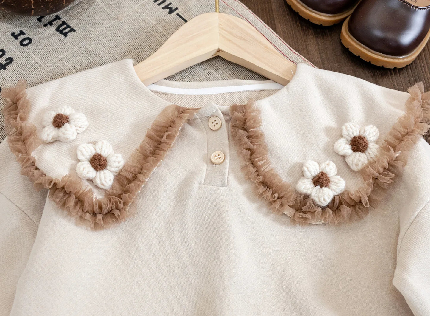 Daisy Ruffle Sweatshirt